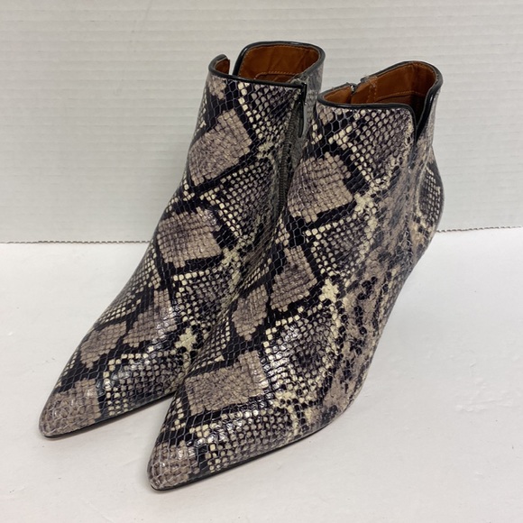 Franco sarto snake skin leather ankle boots size 6.5 - Picture 2 of 7